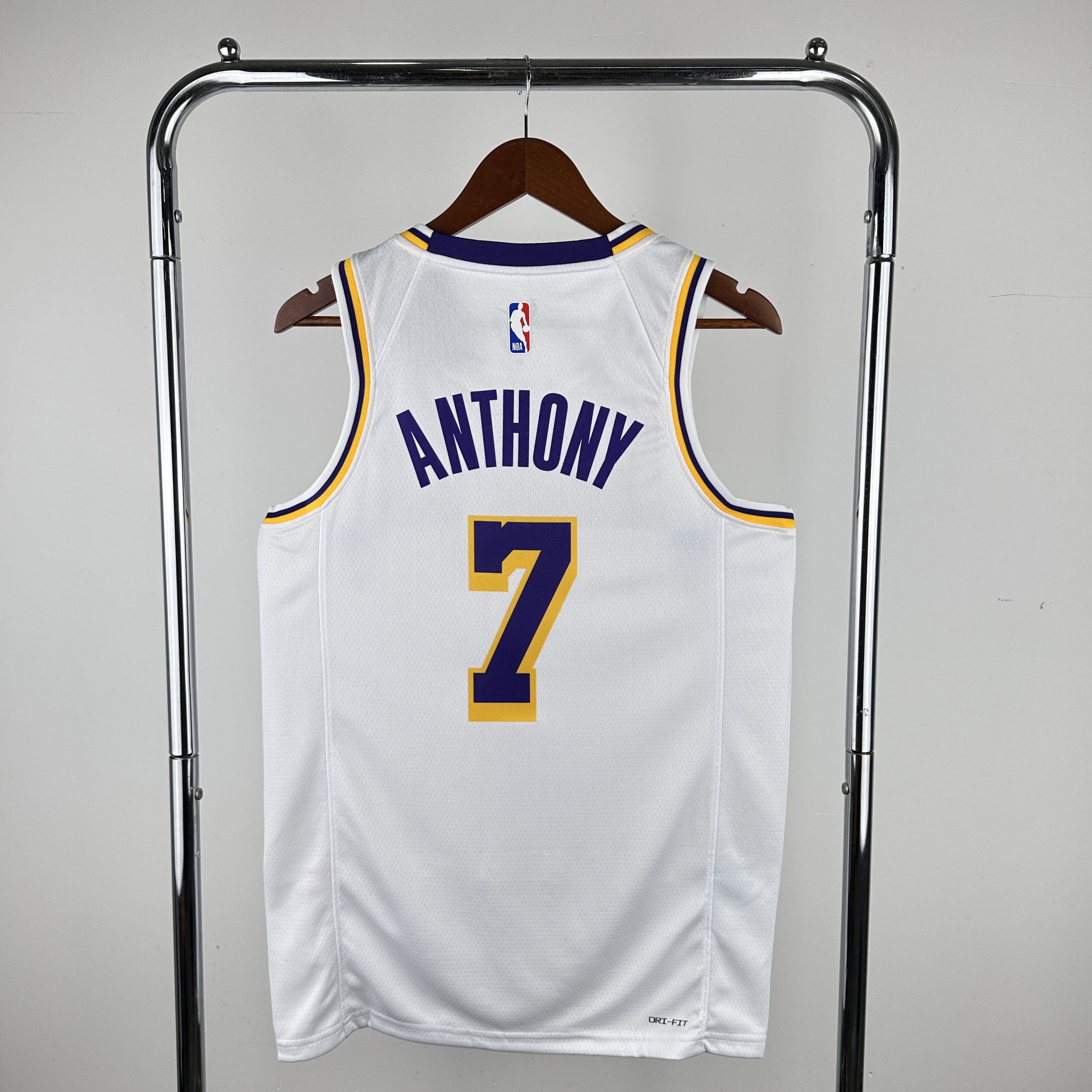 Men Los Angeles Lakers #7 Anthony Stitched White Nike NBA 2024 Jersey